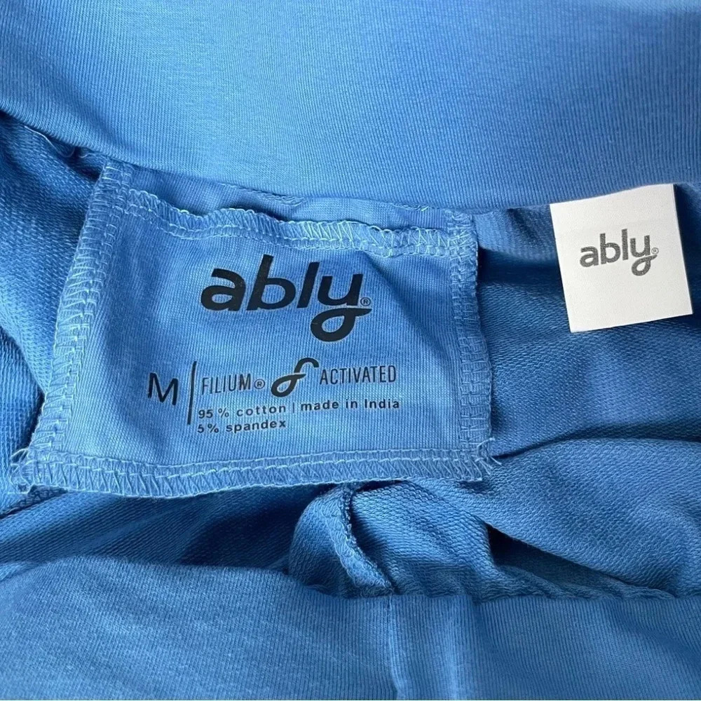 Ably Filium Tech Sweatpants Men’s Blue Performance Joggers Athleisure Stretch - Picture 6 of 11